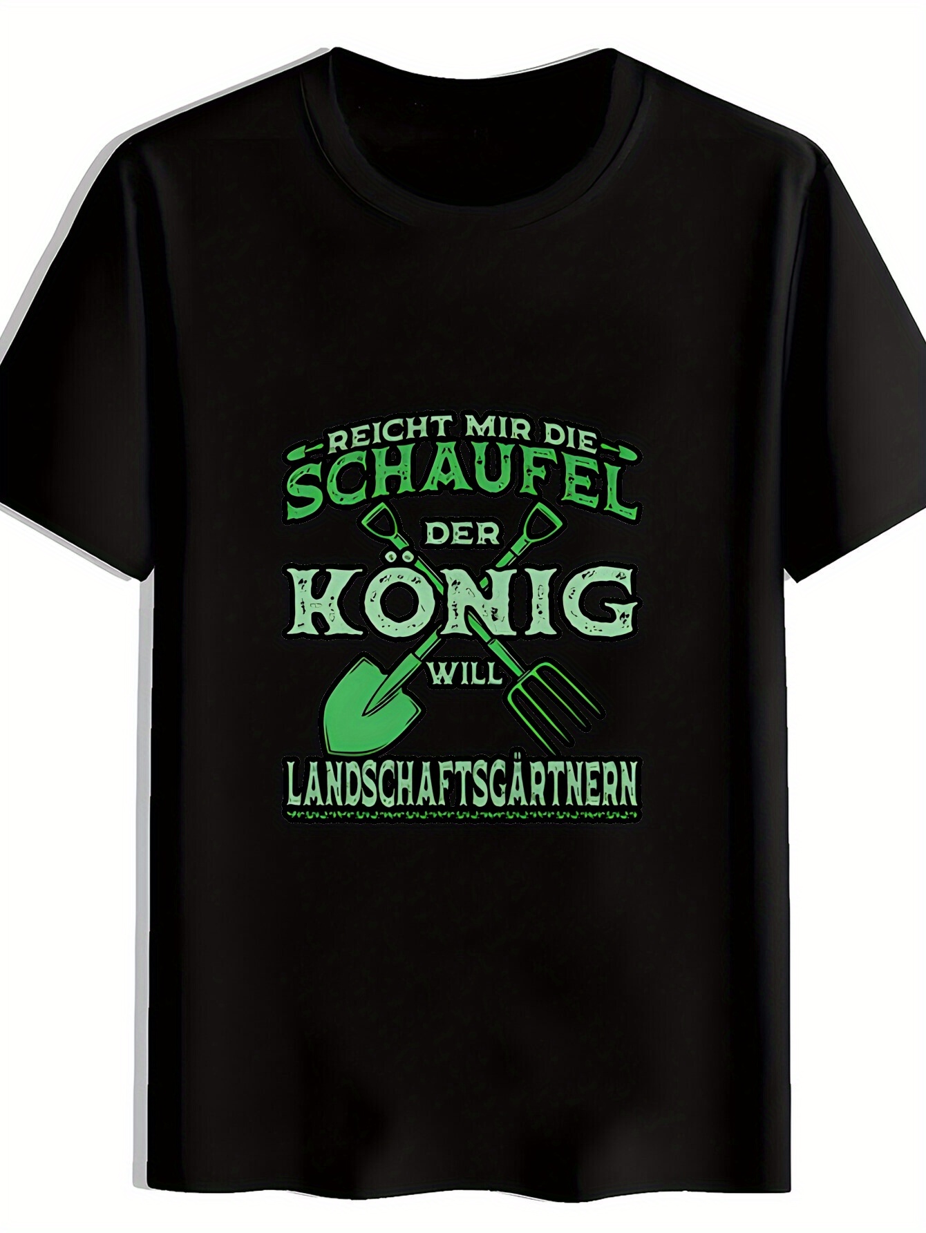 Gardening Tools German - Herren Freizeit-T-Shirt mit Kurzen Ärmeln -