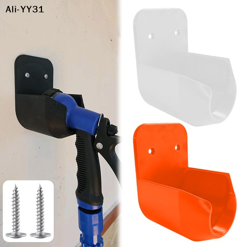 Gardening Tools Plastic - 【S3】Wandmontierte Gartenschlauchdüsenhalterung mit Schrauben und Auslaufloch