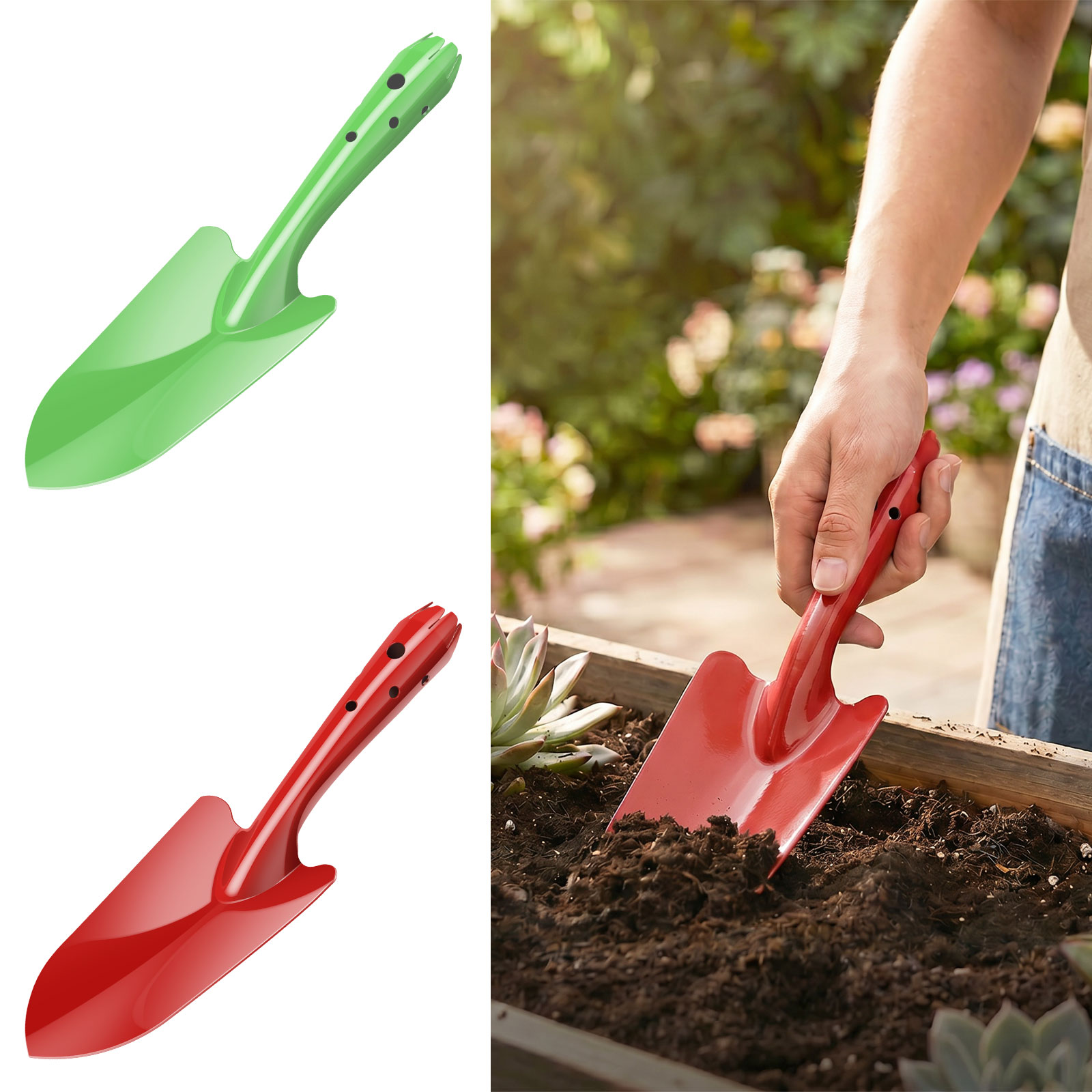 Garden Hand Trowel - Gartenkelle Rostbeständige Metall-Gartenhandschaufel Kleine Gartengeräte zum