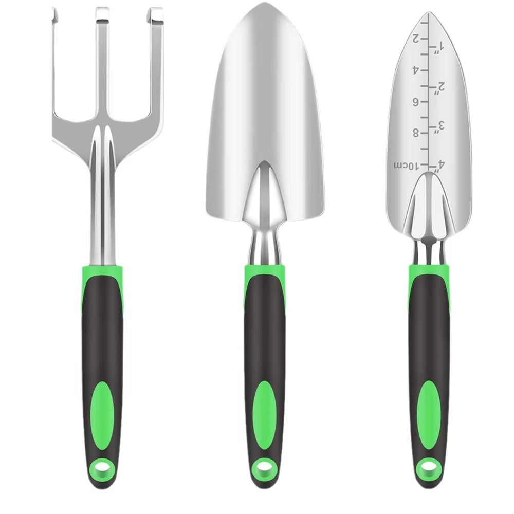 Spade Digging Fork - STLF 5-teiliges Gartenwerkzeug-Set mit weichen, gummierten,