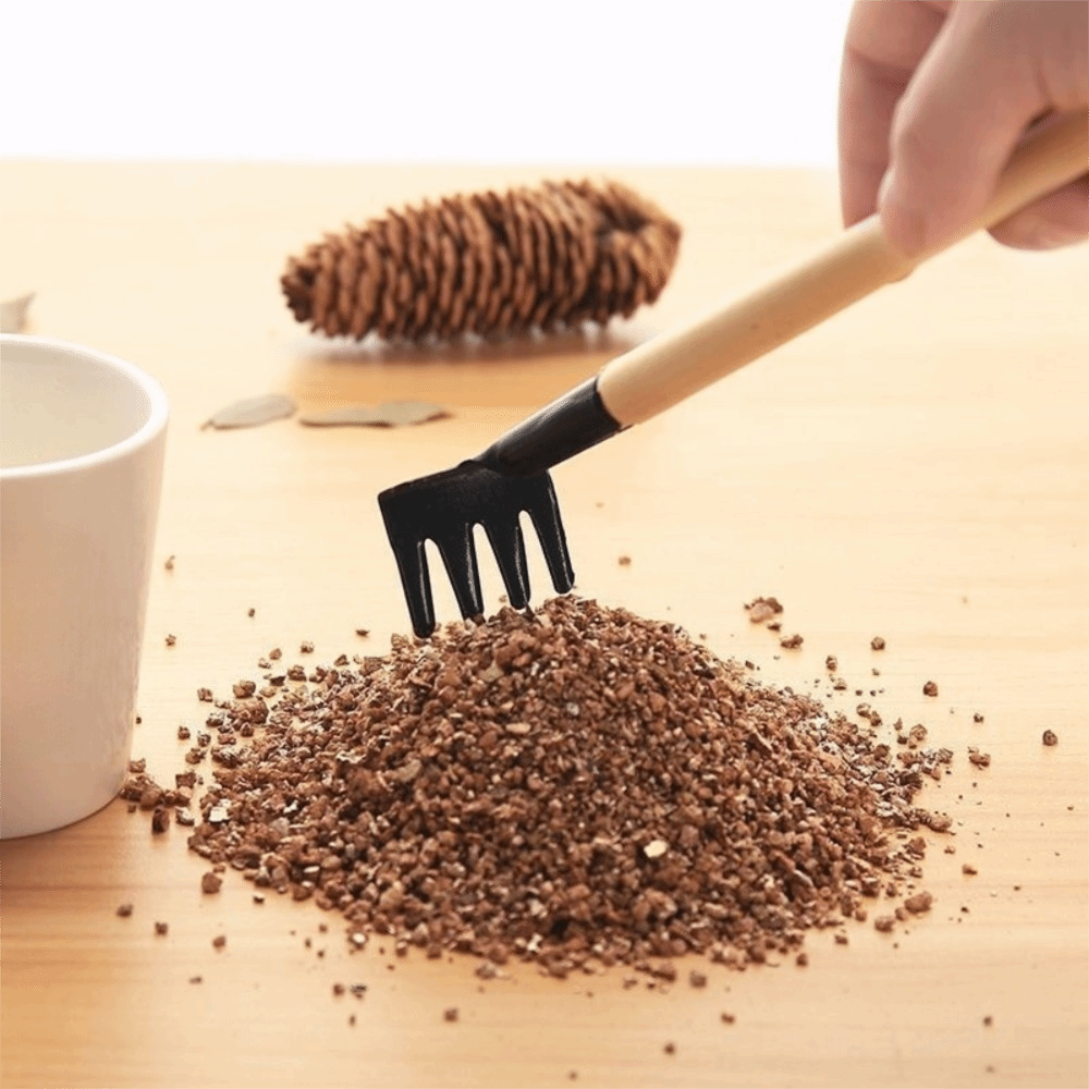 Spade Digging Fork - Multifunktionales Mini-Gartenwerkzeug-Set mit Holzgriff, Boden-Grabspaten, Garten-Handwerkzeuge,