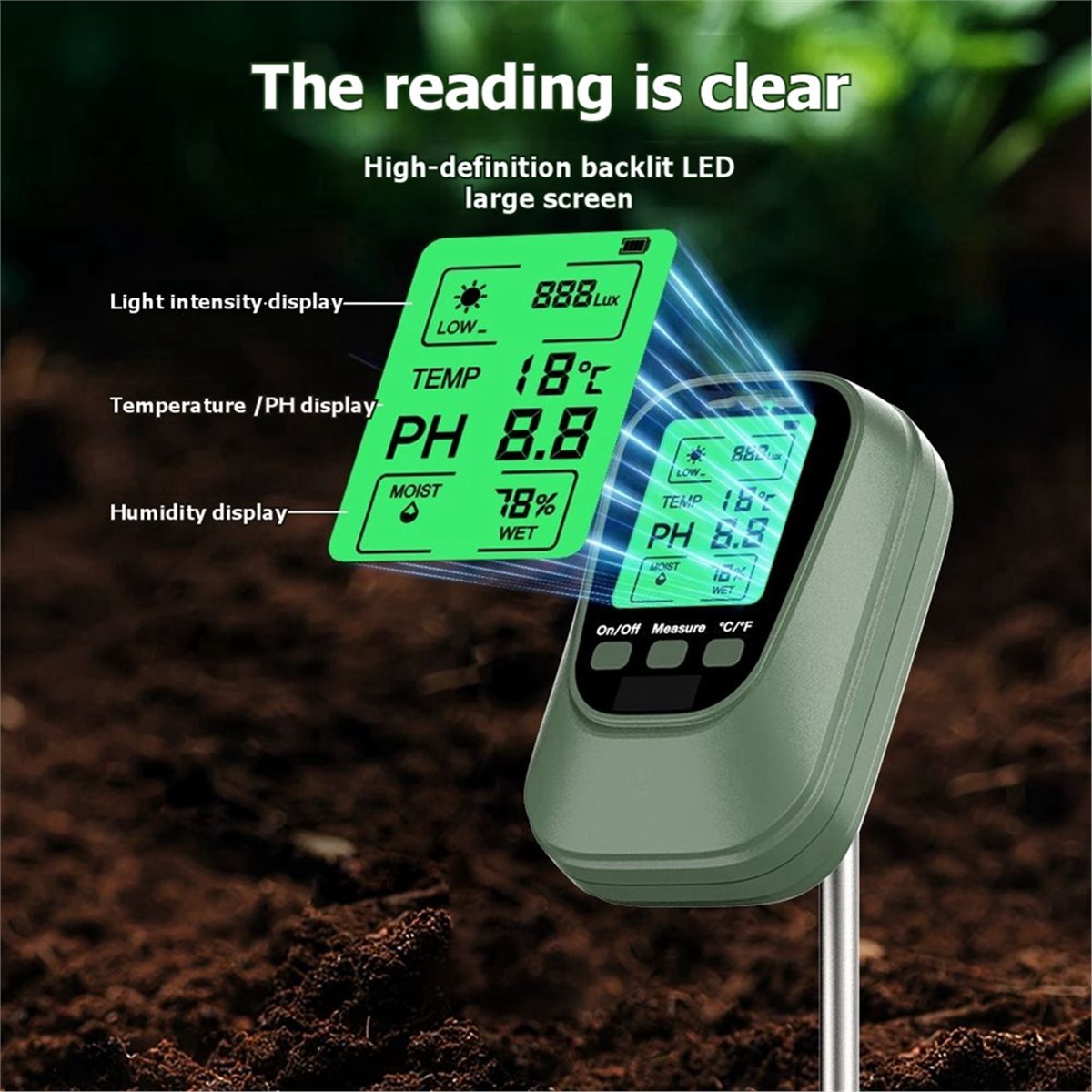 DT75BG Boden-pH-Messgerät 4-in – Soil Ph Meter Bewertung und Preis