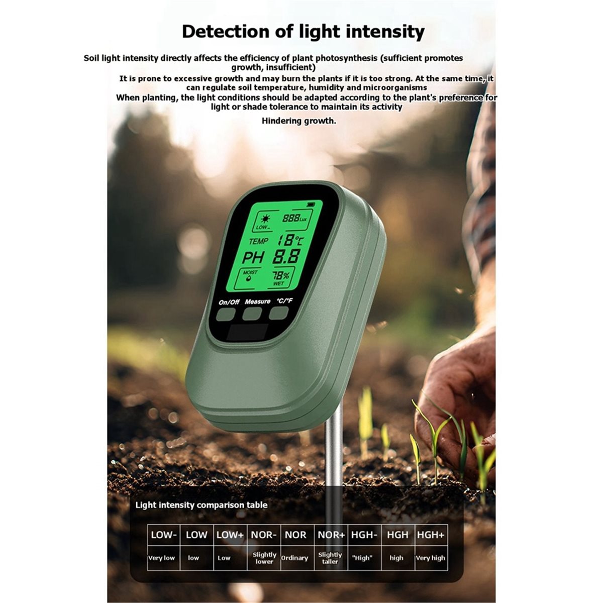 DT75BG Boden-pH-Messgerät 4-in – Soil Ph Meter Bewertung und Preis