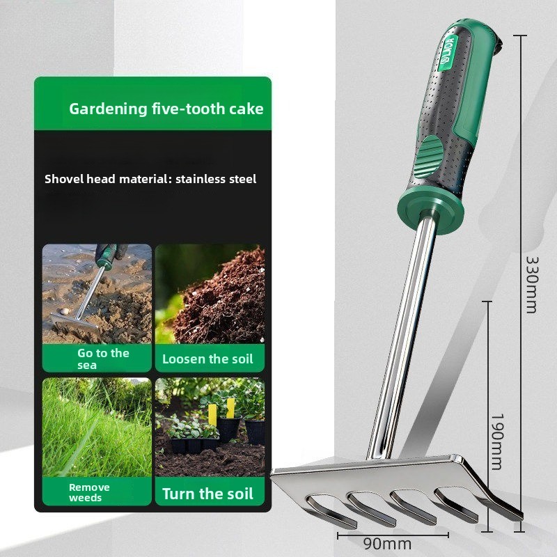 5-teiliges Edelstahl-Gartenhan – Spade Digging Fork Bewertung und Preis