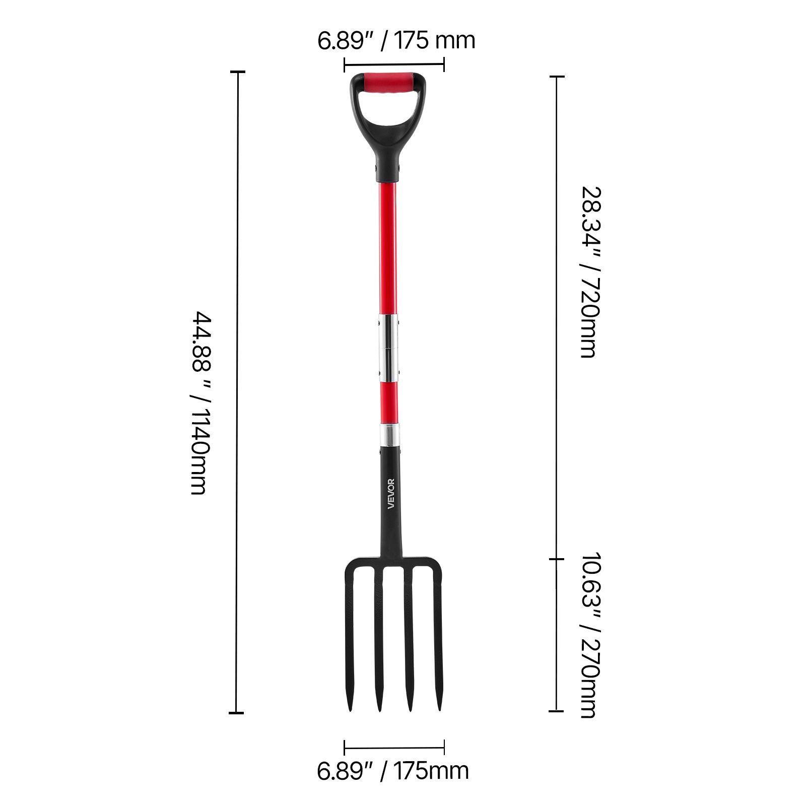 Gartenfurcht, 4-Zinken-Gartenf – Spade Digging Fork Bewertung und Preis