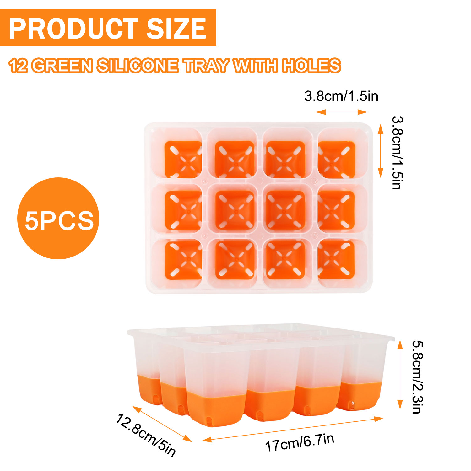 5/10 Orange Seed Starter Tray  – Seed Starter Trays Bewertung und Preis
