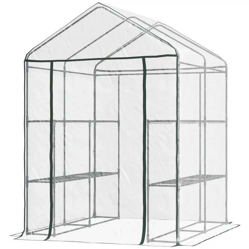 Outsunny 5' x 5' x 6' Mini-Gew – Greenhouse Mini Indoor Bewertung und Preis