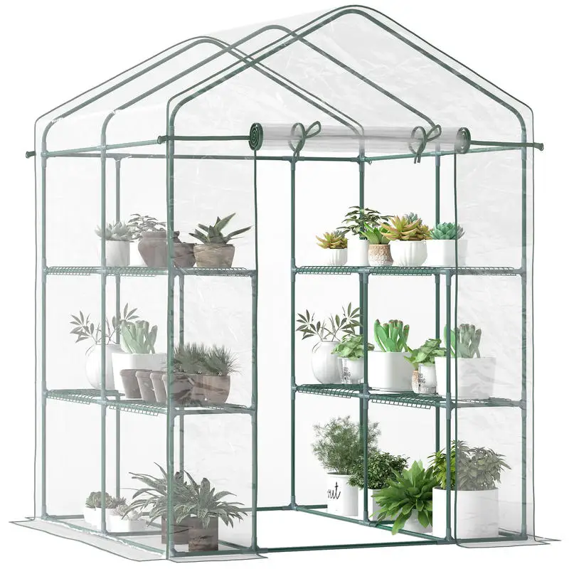 Outsunny 5' x 5' x 6' Mini-Gew – Greenhouse Mini Indoor Bewertung und Preis