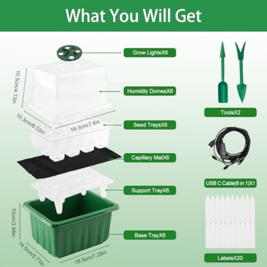 Anzuchtschale mit Beleuchtung, – Greenhouse Mini Indoor Bewertung und Preis