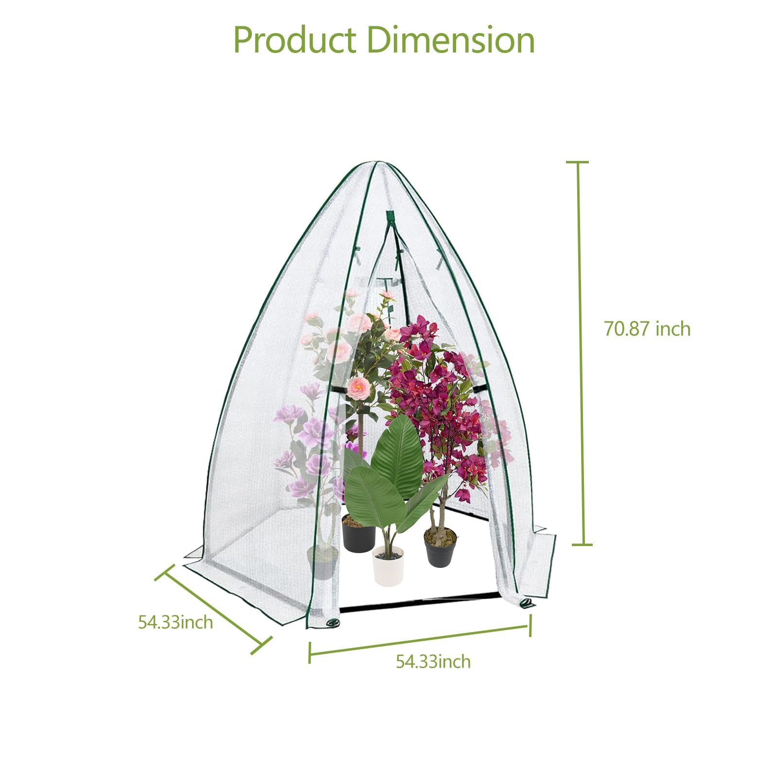 54x54x71 Mini-Sechseck-Gewächs – Greenhouse Mini Indoor Bewertung und Preis