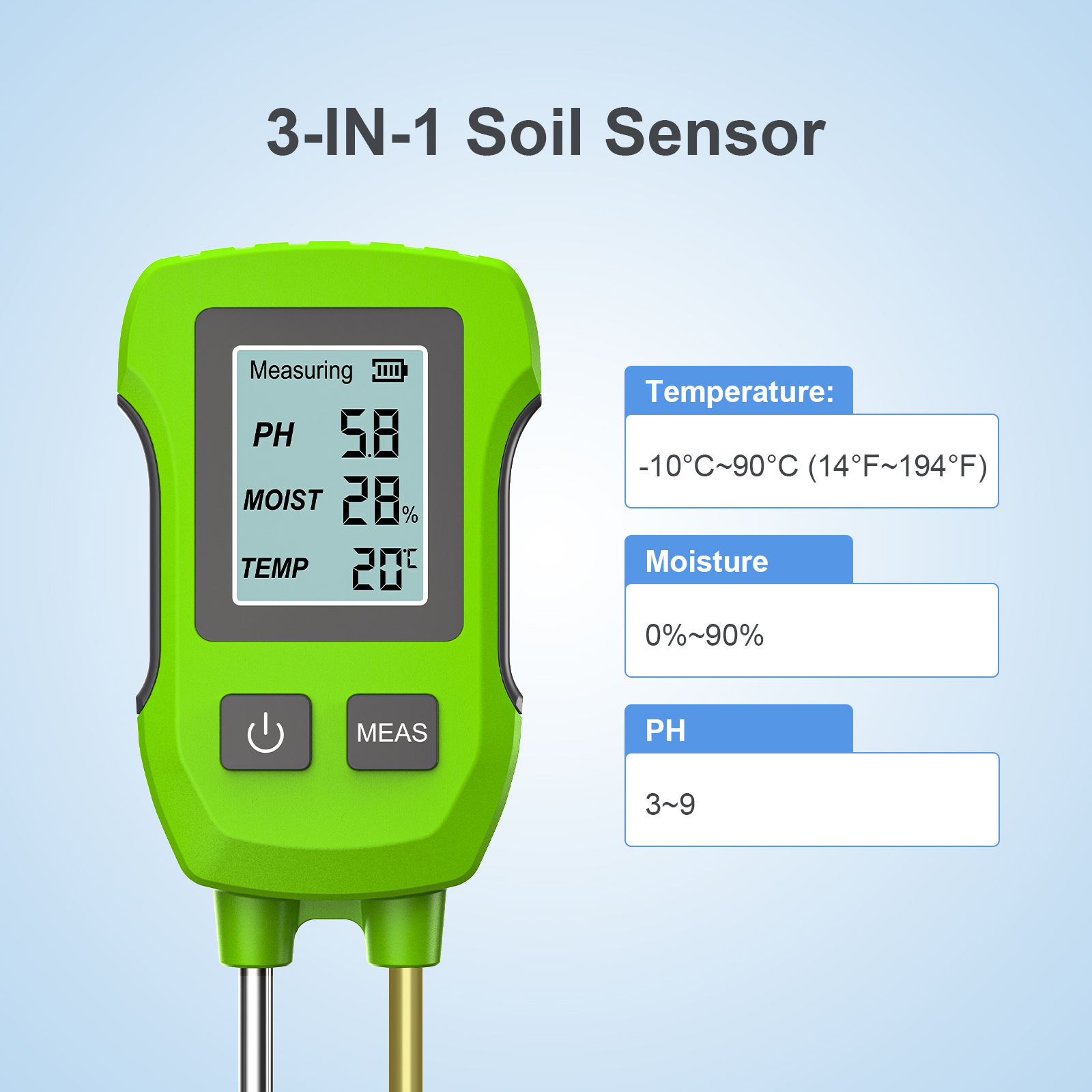 Nützliches 3-in-1-Bodentestger – Soil Ph Meter Bewertung und Preis